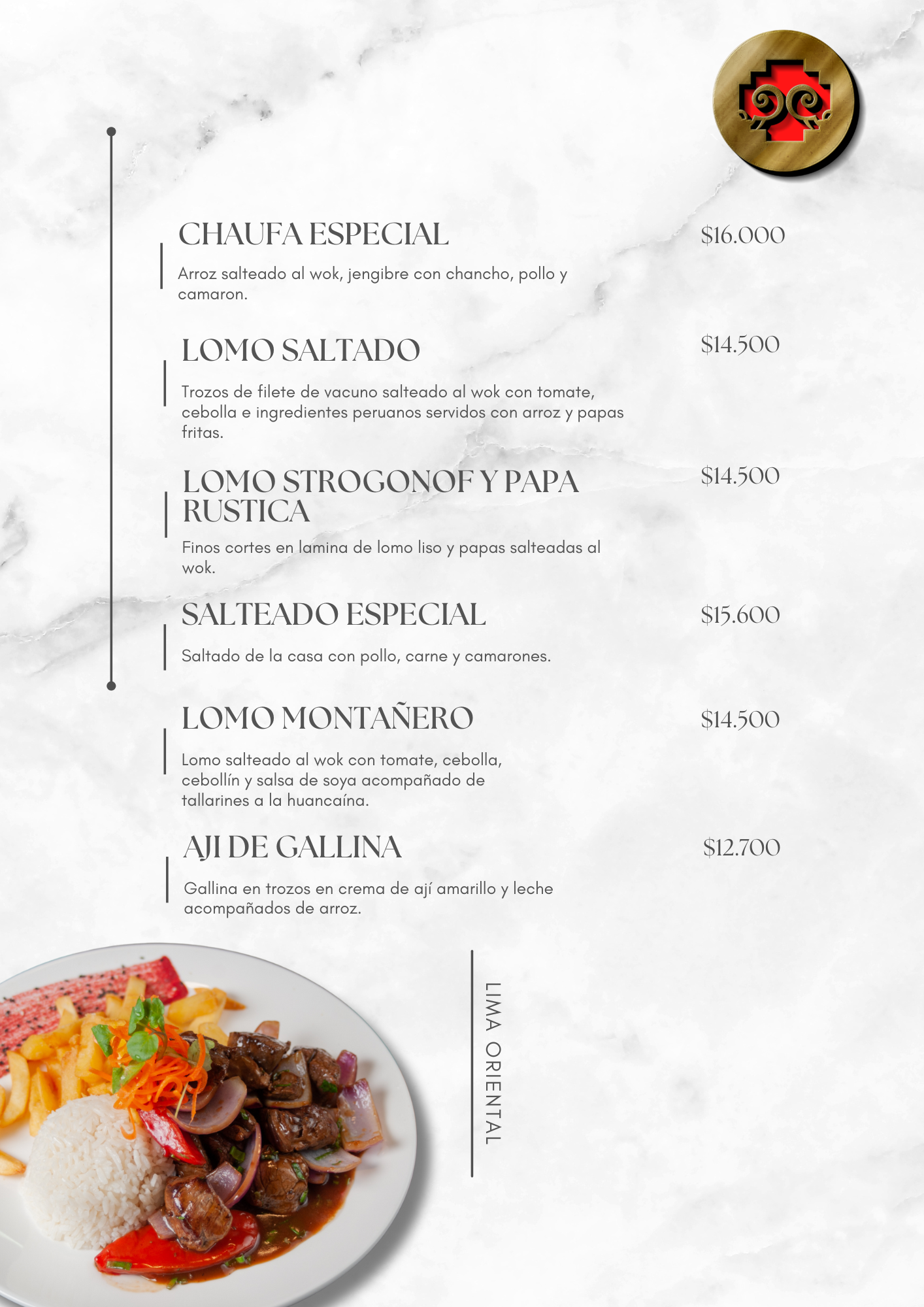 Menú Peruano – Restaurante